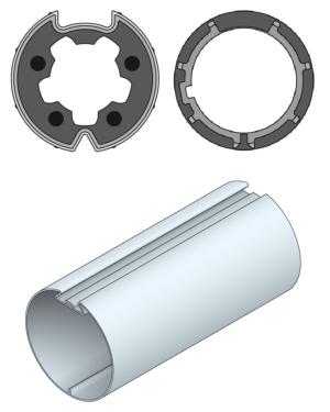 Kits adaptation moteurs Ø45 SIMU moteur T5