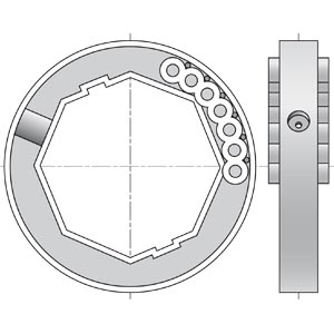 Bagues pour verrou BLOCKSUR pour tube Octo 60 SOMFY