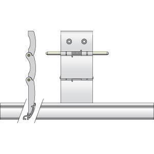 Verrou de sécurité 2 maillons lame de 8mm SOMFY